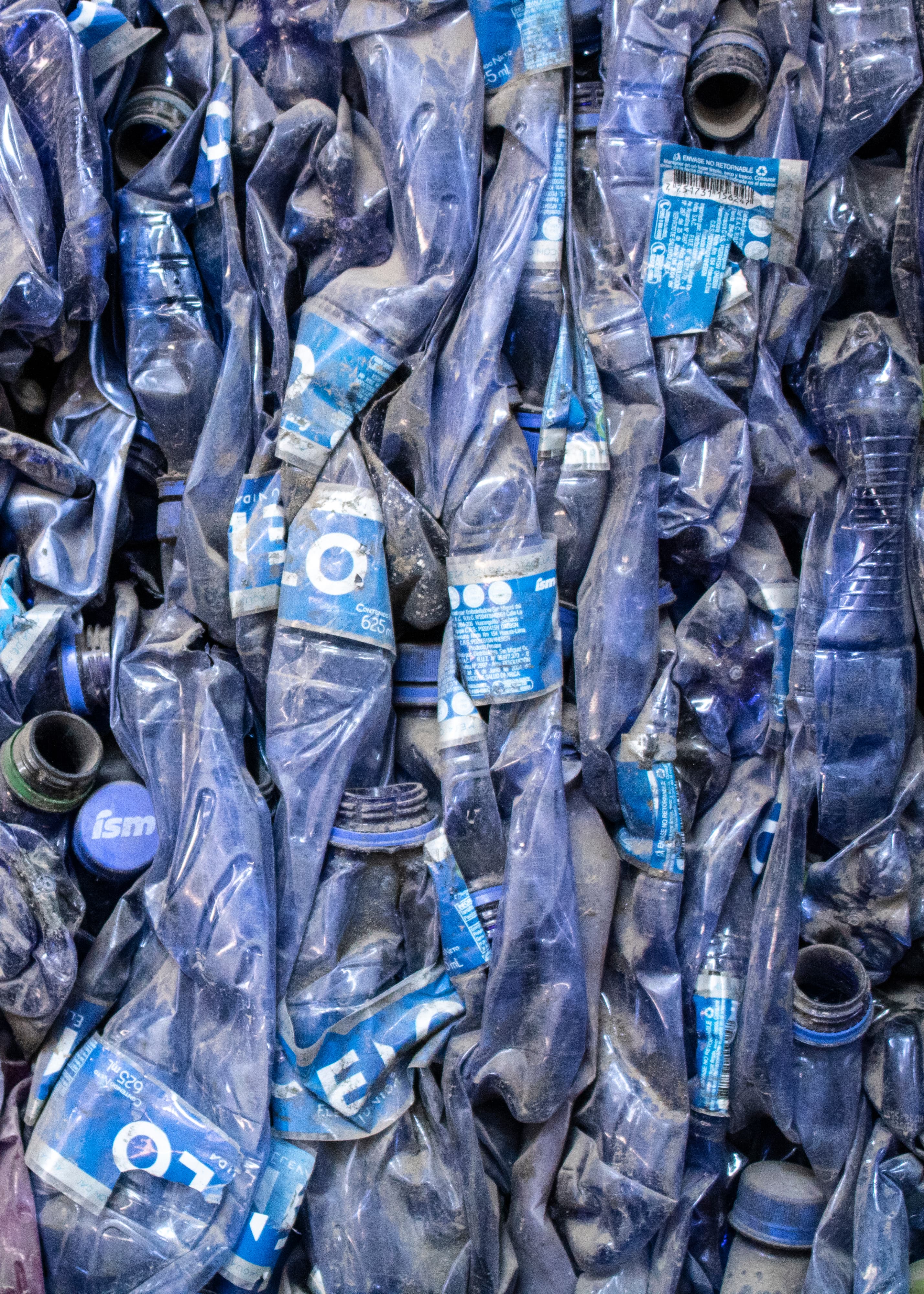 Botellas de plástico PET